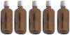 (Bild für) 5 Fläschchen à 50 ml aus Braunglas zur Aufbewahrung von ätherischen Ölen, Tropfer mit Originalverschluss
