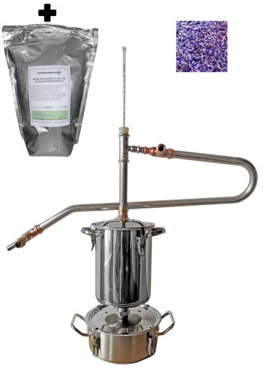 DESTILLIERMEISTER E2-4 Supreme -2022 mit höhenverstellbarem Aromakorb- Anmeldefrei - Solide Destille für ätherische Öle - zum Schließen ins Bild klicken