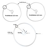 (image for) Sealing Gasket, Set for 36 Litres Whiskey- Potstill