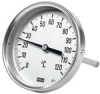 Edelstahl-Bimetall-Thermometer,Schaftlänge 100 mm, hochwertige A